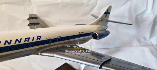 Sud Aviation Super Caravelle Finnair Aircraft with detailed craftsmanship.